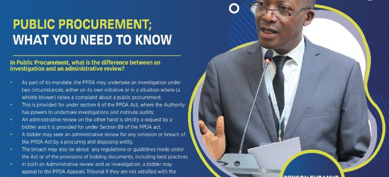 What is the difference between an ‘Administrative Review’ & an ‘Investigation’ in public procurement?